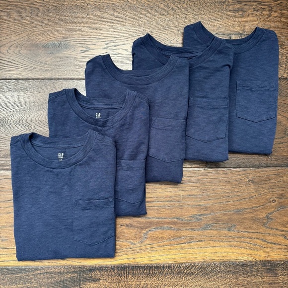 GAP Kids Navy Blue Pocket T-Shirt - Picture 3 of 7